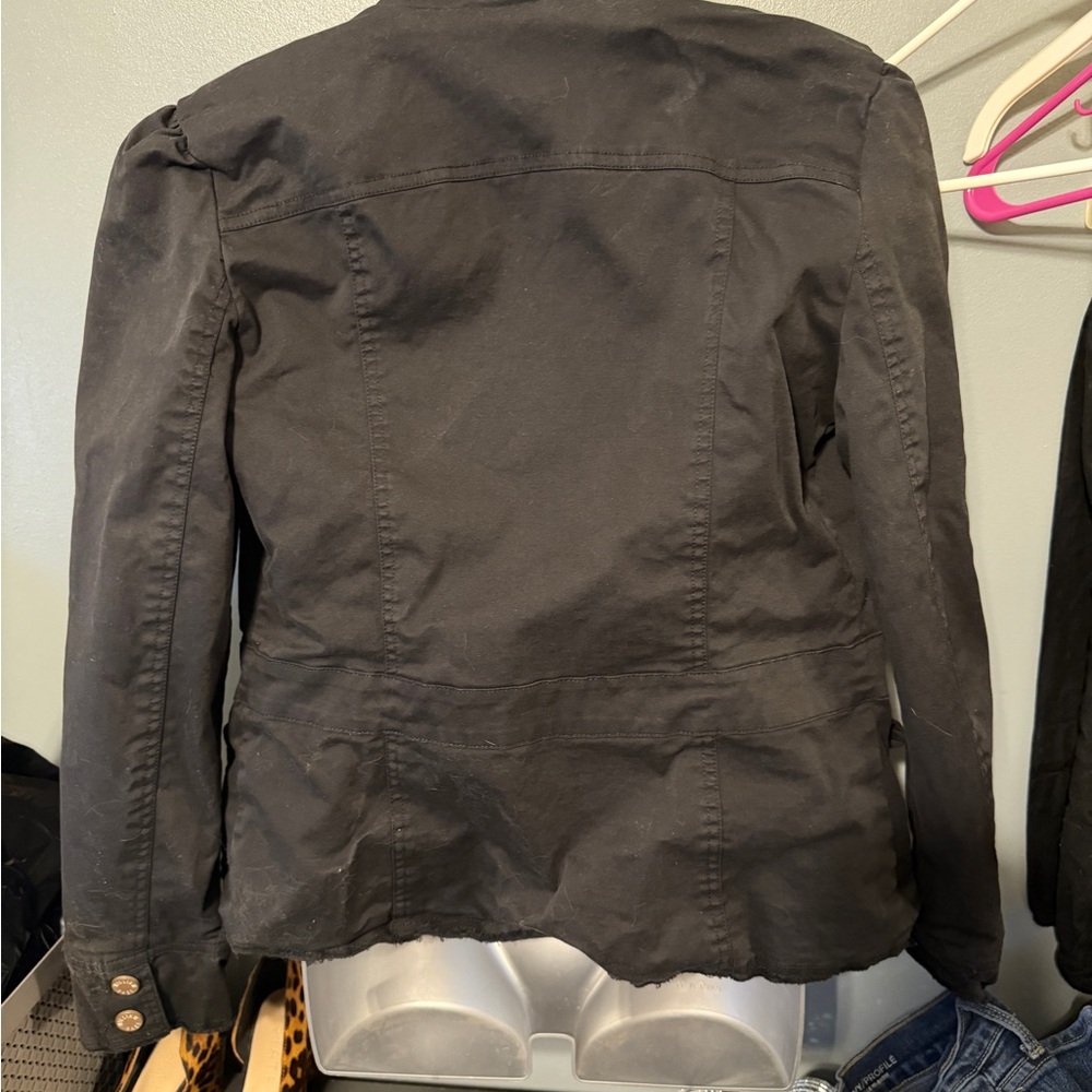 Women’s William Rast Black Military Style Jacket - Picture 5 of 6